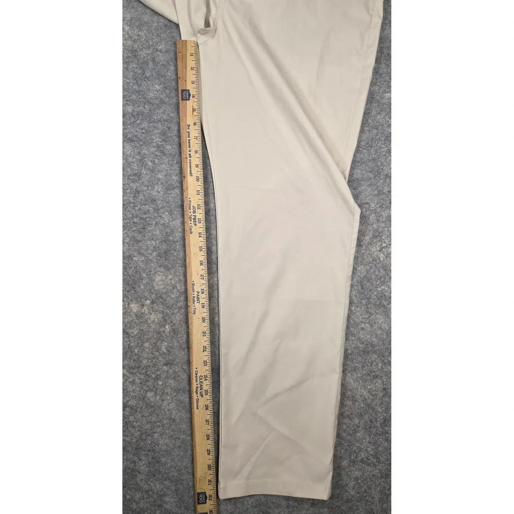 Greyson Golf Pants Mens 40x32 Beige Performance Five Pocket Trousers